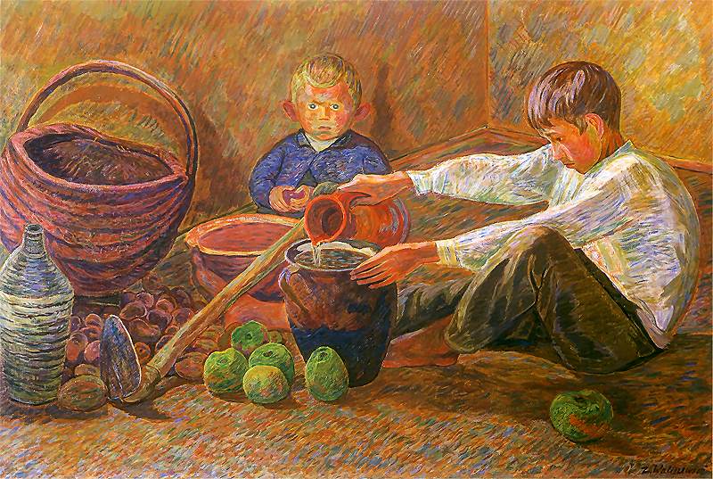 Boys and still life